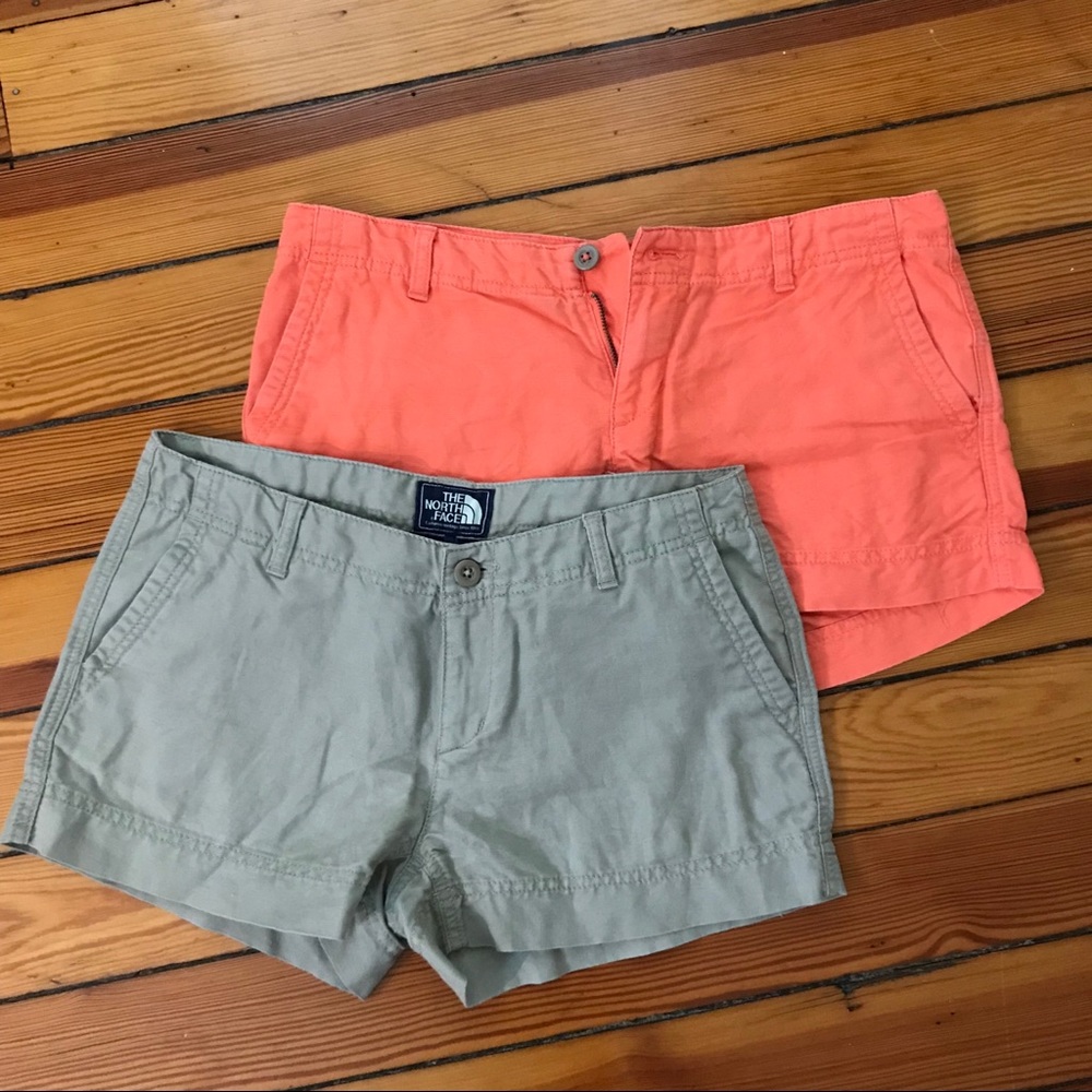 Two pairs The North Faces shorts